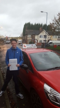 Congratulations to Tommy Taylor for passing his driving test today First time and with just 6 driver faults <br />
<br />
Well done Tommy - safe driving