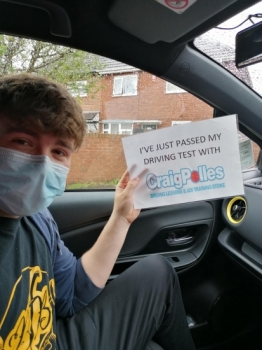 A big congratulations to Gabe Lee, who passed his driving test today at Cobridge Driving Test Centre. First attempt and with just 2 driver faults.<br />
Well done Gabe- safe driving from all at Craig Polles Instructor Training and Driving School. 🙂🚗<br />
Instructor-Bradley Peach