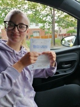 A big congratulations to Bobbi Dunn. Bobbi passed her driving test today at Cobridge Driving Test Centre. <br />
First attempt, with just 4 driver faults.<br />
Well done Bobbi- safe driving from all at Craig Polles Instructor Training and Driving School. 🙂🚗<br />
Driving instructor-Bradley Peach