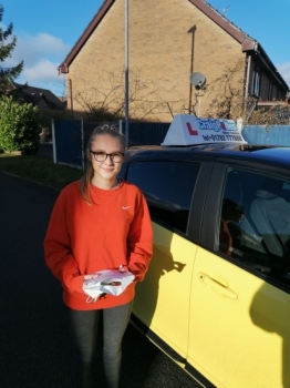 A big congratulations to Abi Christie. Abi passed her driving test today at Newcastle Driving Test Centre, with just 1 driver fault.<br />
Well done Abi- safe driving from all at Craig Polles Instructor Training and Driving School. 🙂🚗<br />
Driving instructor-Bradley Peach