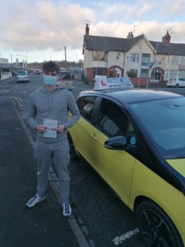 A big congratulations to Josh Aldacre. Josh passed his driving test today at Cobridge Driving Test Centre. First attempt and with just 1 driver fault.<br />
Well done Josh- safe driving from all at Craig Polles Instructor Training and Driving School. 🙂🚗<br />
Driving instructor-Bradley Peach