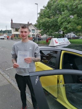 A big congratulations to Jack Alcock. Jack passed his driving test today at Cobridge Driving Test Centre. First attempt and with just 2 driver faults.<br />
Well done Jack- safe driving from all at Craig Polles Instructor Training and Driving School. 🙂🚗<br />
Driving Instructor-Bradley Peach