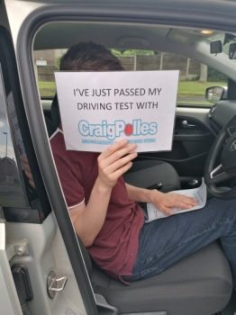 A big congratulations to Harry Clarke. Harry passed his driving test today at Newcastle Driving Test Centre. First attempt and with just 5 driver faults.<br />
Well done Harry- safe driving from all at Craig Polles Instructor Training and Driving School. 🙂🚗<br />
Driving instructor-Bradley Peach