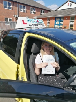 A big congratulations to Kirsty Webb. Kirsty passed her driving test today at Newcastle Driving Test Centre. First attempt and with just 3 driver faults.<br />
Well done Kirsty- safe driving from all at Craig Polles Instructor Training and Driving School. 🙂🚗<br />
Driving Instructor-Bradley Peach
