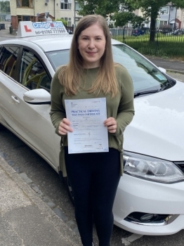A big congratulations to Amber Schofield. Amber passed her driving test today at Cobridge Driving Test Centre, with just 2 driver faults.<br />
Well done Amber- safe driving from all at Craig Polles Instructor Training and Driving School. 🙂🚗<br />
Instructor-Gareth Butler