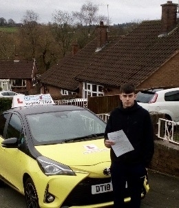 A big congratulations to Tom Huson, who has passed his driving test today at Cobridge Driving Test Centre, with just 4 driver faults.<br />
Well done Tom- safe driving from all at Craig Polles Instructor Training and Driving School. 🙂🚗<br />
Instructor-Brad Peach