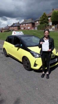 A big congratulations to Siobhan Hughes, who has passed her driving test today at Cobridge Driving Test Centre, with just 5 driver faults.<br />
Well done Siobhan- safe driving from all at Craig Polles Instructor Training and Driving School. 🙂🚗<br />
Instructor-Bradley Peach