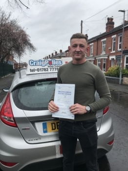 A big congratulations to Scott Bebbington, who has passed his driving test at Crewe Driving Test Centre, on his First attempt.<br />
Well done Scott- safe driving from all at Craig Polles Instructor Training and Driving School. 🙂🚗<br />
Instructor-Samsul Islam