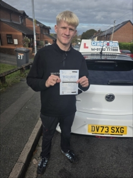 Huge congratulations today to Blake Lawton.🥳<br />
Blake has passed his driving test today at his first attempt and with just 3 driver faults.<br />
Well done Blake, safe driving from all at Craig Polles Instructor Training and Driving School. 🙂🚗<br />
Driving instructor-Dave Wishaw