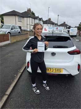Huge congratulations today to Ellie Jones.🥳<br />
Ellie has passed her driving test today with just 2 driver faults!<br />
Well done Ellie safe driving from all at Craig Polles Instructor Training and Driving School. 🙂🚗<br />
Driving instructor-Dave Wilshaw
