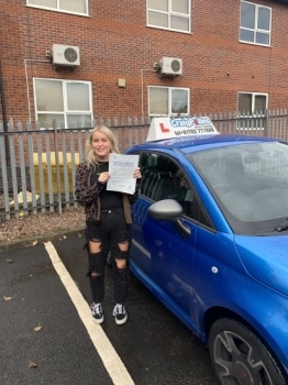 A big congratulations to Holly Holmes, who has passed her driving test today at Newcastle Driving Test Centre, with just 5 driver faults.<br />
Well done Holly- safe driving from all at Craig Polles Instructor Training and Driving School. 🙂🚗<br />
Instructor-Dave Massey